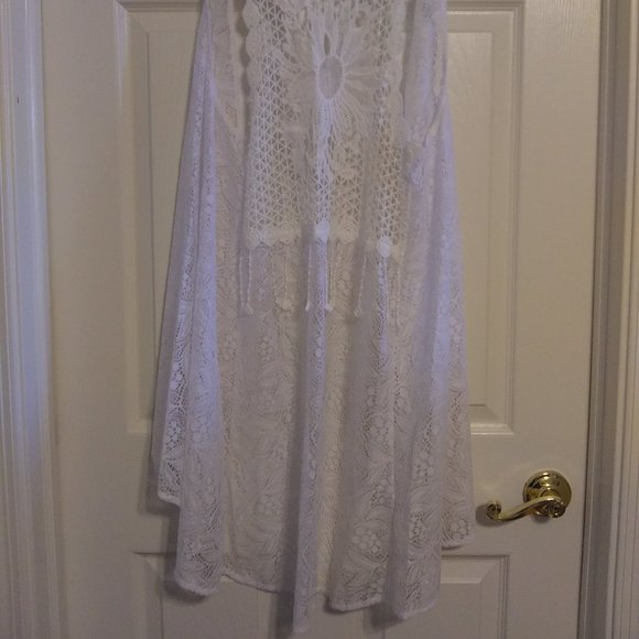 Flying Tomato | All Lace White Vest | S | New - Picture 8 of 14